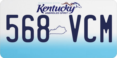 KY license plate 568VCM