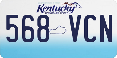 KY license plate 568VCN