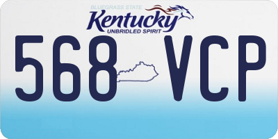 KY license plate 568VCP
