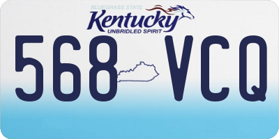 KY license plate 568VCQ