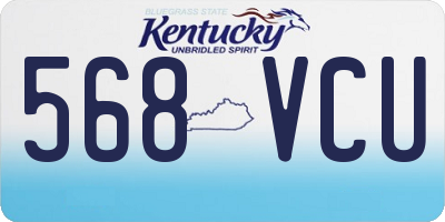 KY license plate 568VCU