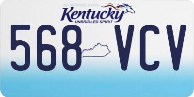 KY license plate 568VCV