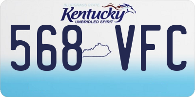 KY license plate 568VFC