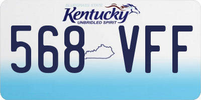 KY license plate 568VFF