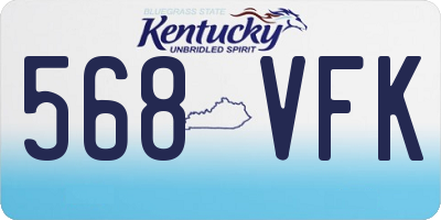 KY license plate 568VFK
