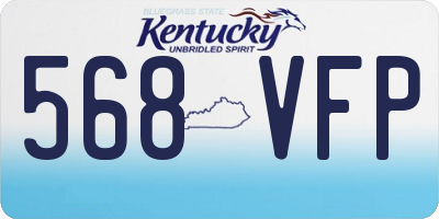 KY license plate 568VFP