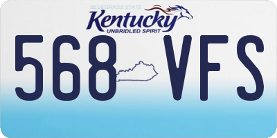 KY license plate 568VFS
