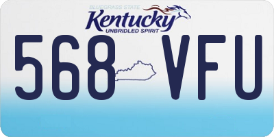 KY license plate 568VFU