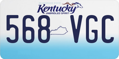 KY license plate 568VGC