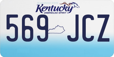 KY license plate 569JCZ