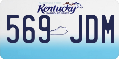 KY license plate 569JDM
