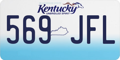 KY license plate 569JFL