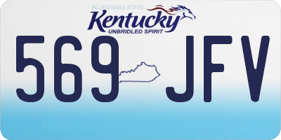 KY license plate 569JFV