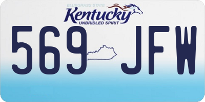 KY license plate 569JFW