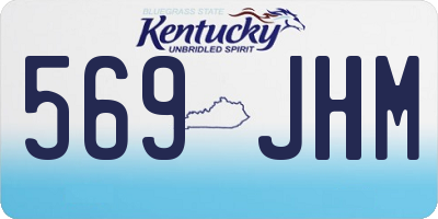 KY license plate 569JHM