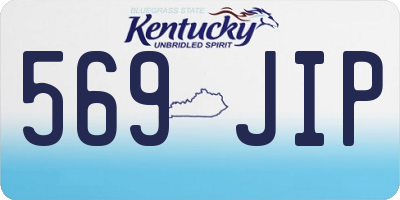 KY license plate 569JIP