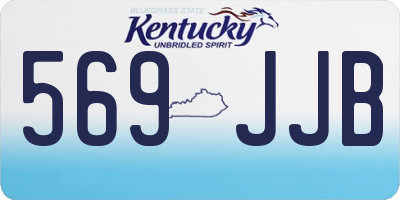 KY license plate 569JJB