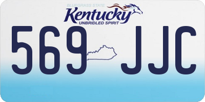 KY license plate 569JJC