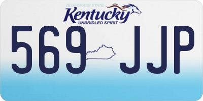 KY license plate 569JJP