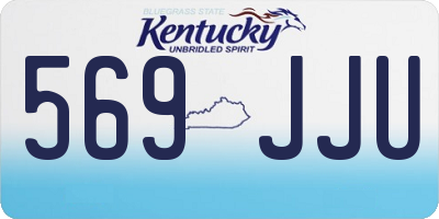 KY license plate 569JJU