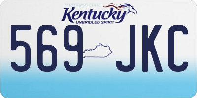 KY license plate 569JKC