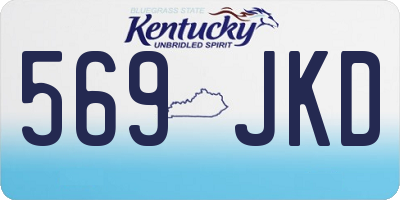 KY license plate 569JKD