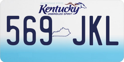 KY license plate 569JKL