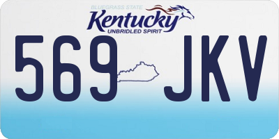 KY license plate 569JKV