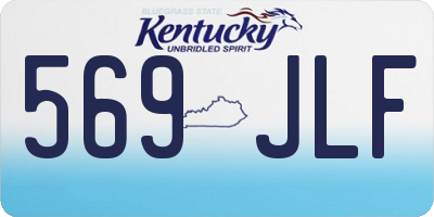 KY license plate 569JLF