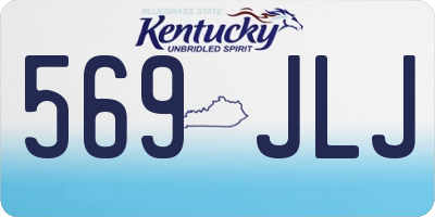 KY license plate 569JLJ