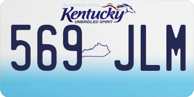 KY license plate 569JLM