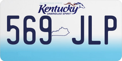 KY license plate 569JLP
