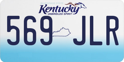 KY license plate 569JLR