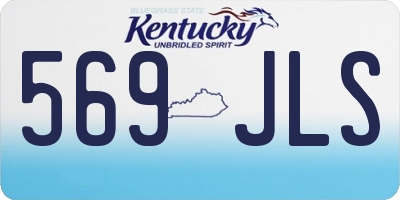 KY license plate 569JLS