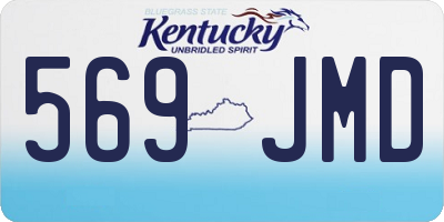 KY license plate 569JMD