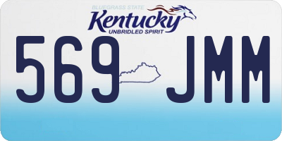 KY license plate 569JMM