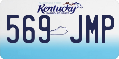 KY license plate 569JMP