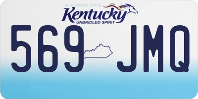 KY license plate 569JMQ