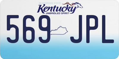 KY license plate 569JPL