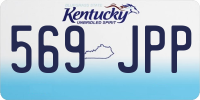 KY license plate 569JPP