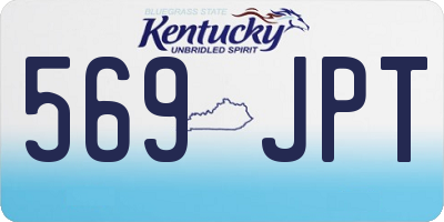 KY license plate 569JPT