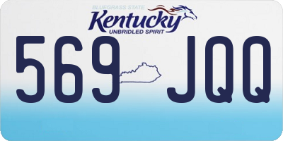 KY license plate 569JQQ