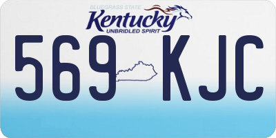 KY license plate 569KJC