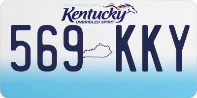 KY license plate 569KKY