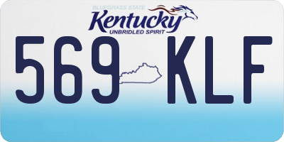 KY license plate 569KLF