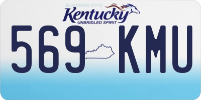 KY license plate 569KMU