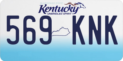 KY license plate 569KNK