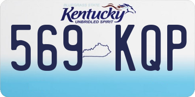 KY license plate 569KQP