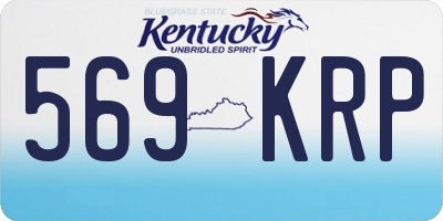 KY license plate 569KRP