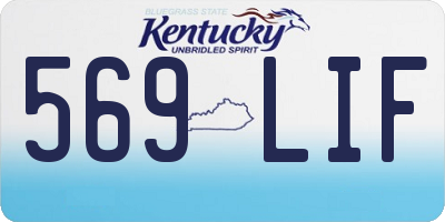 KY license plate 569LIF